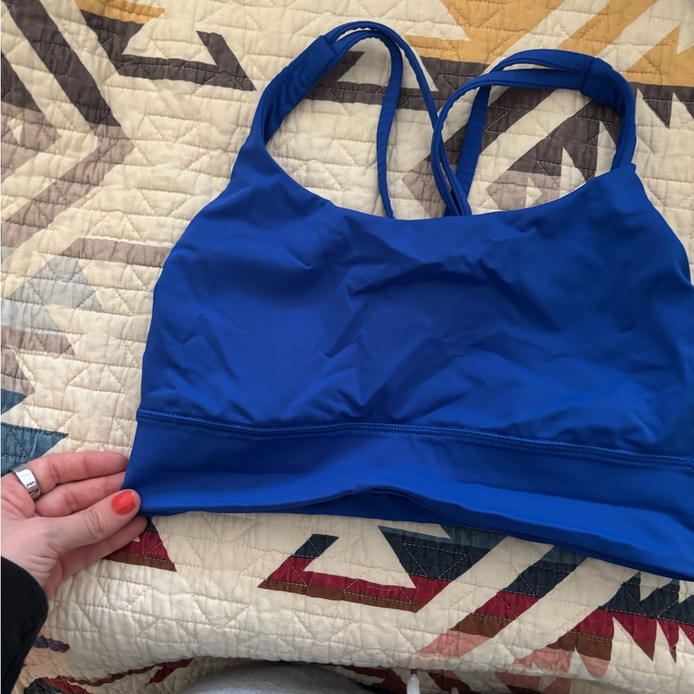 lululemon athletica Vibrant Blue Sports Bra